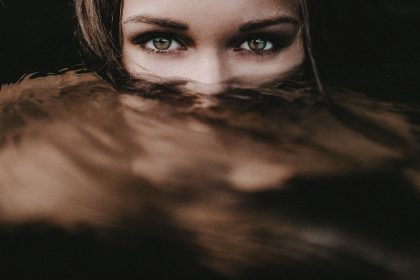 photography of woman's face
